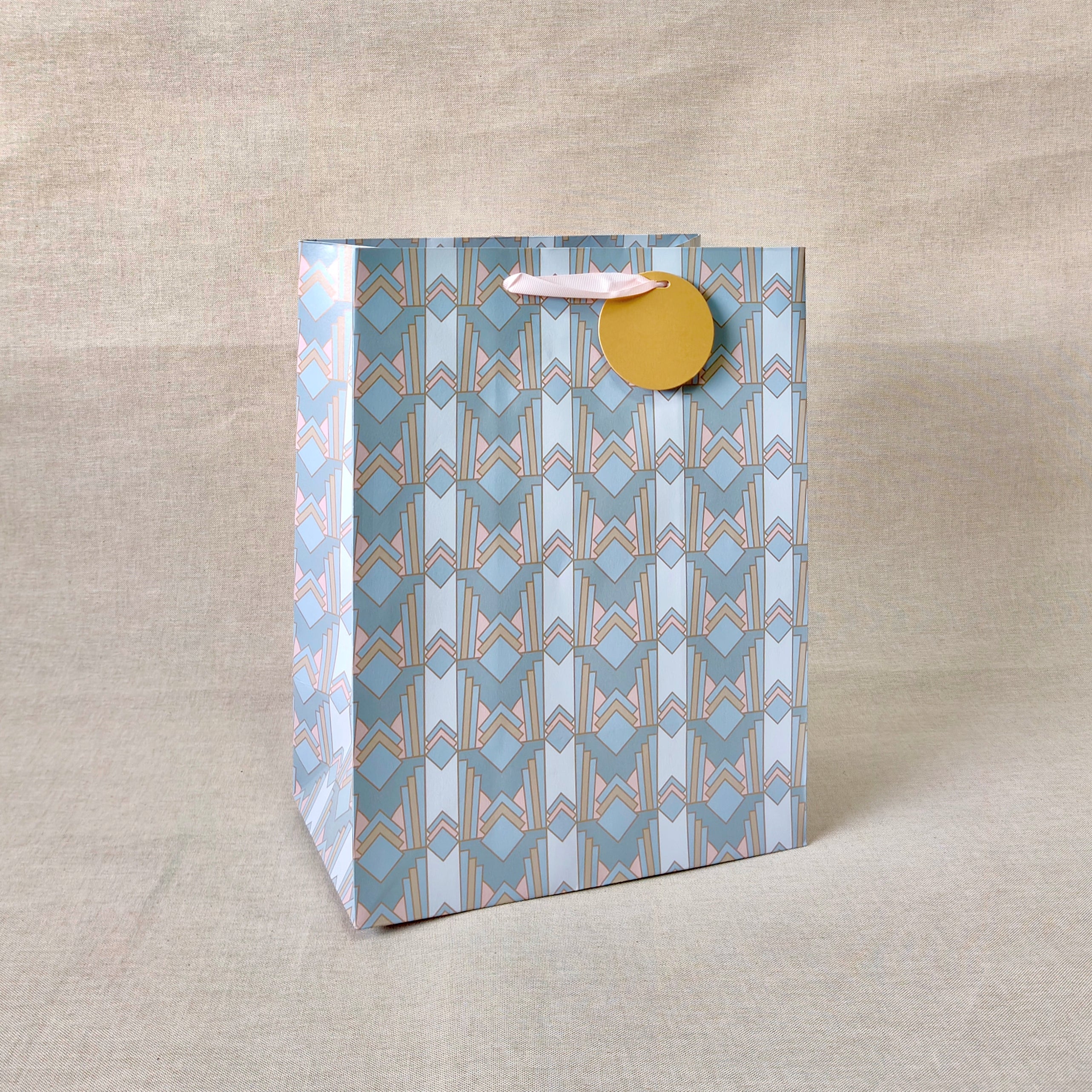 Gilded Era Blue Large Bags with Tissues