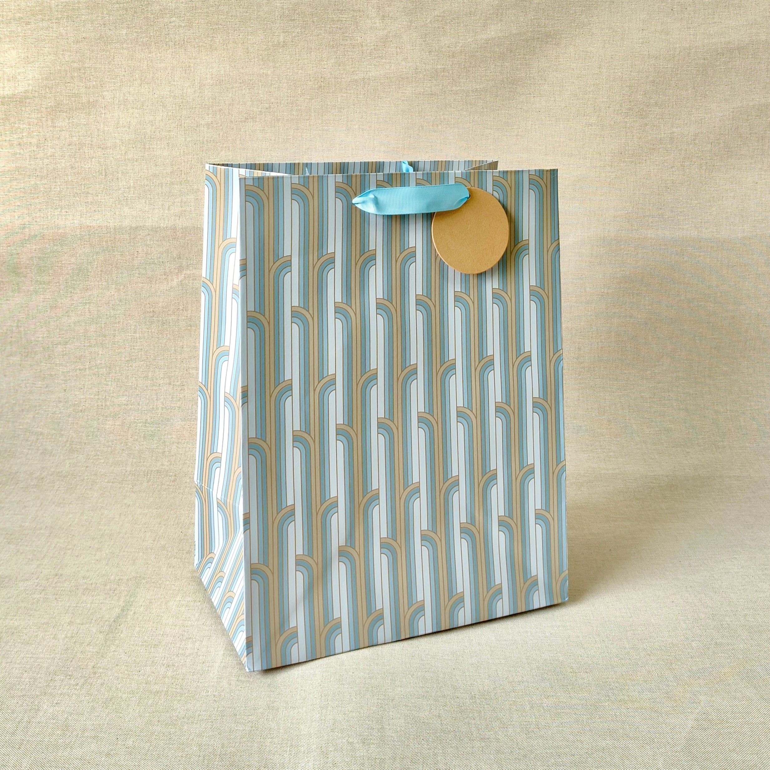 Gilded Era Blue Large Bags with Tissues