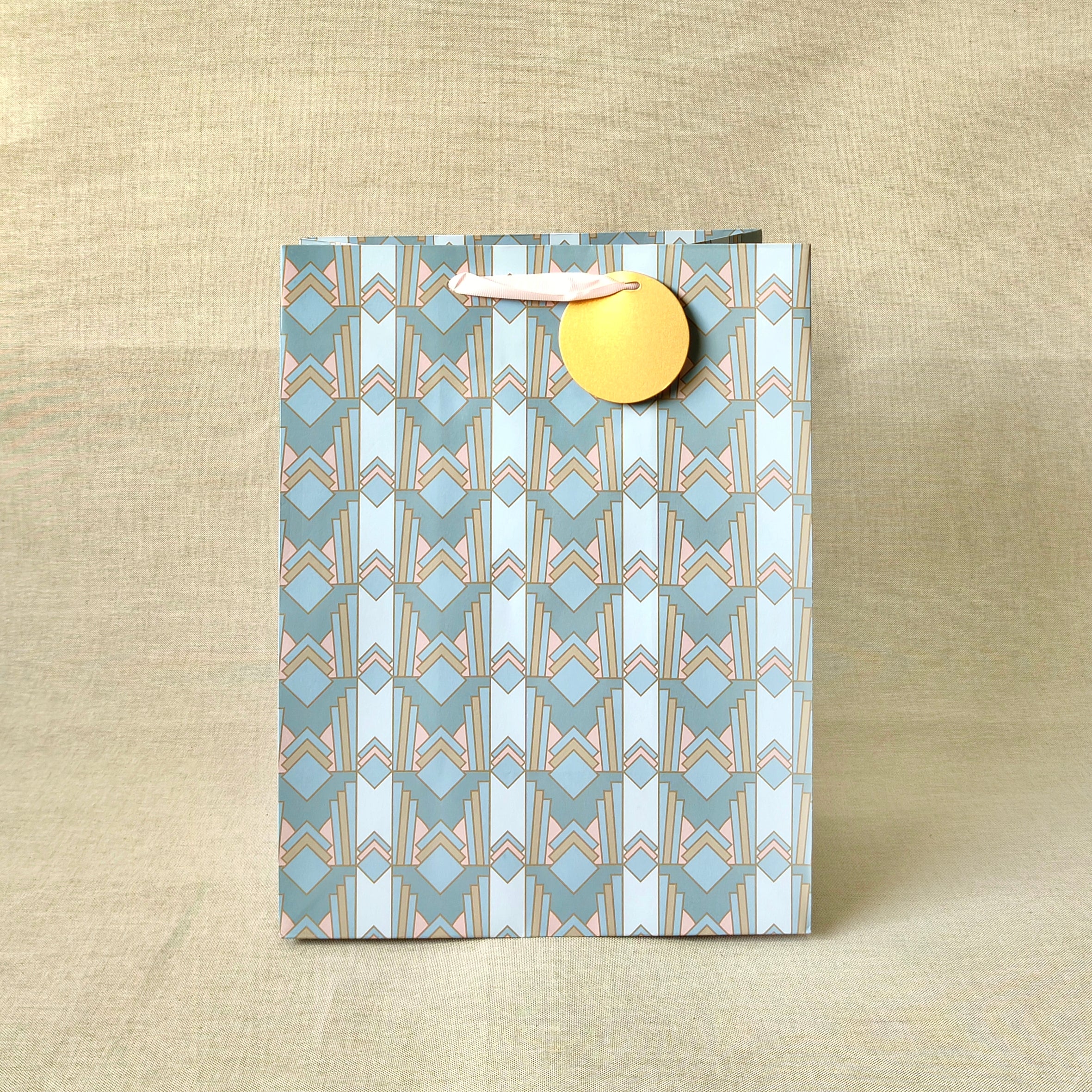 Gilded Era Blue Large Bags