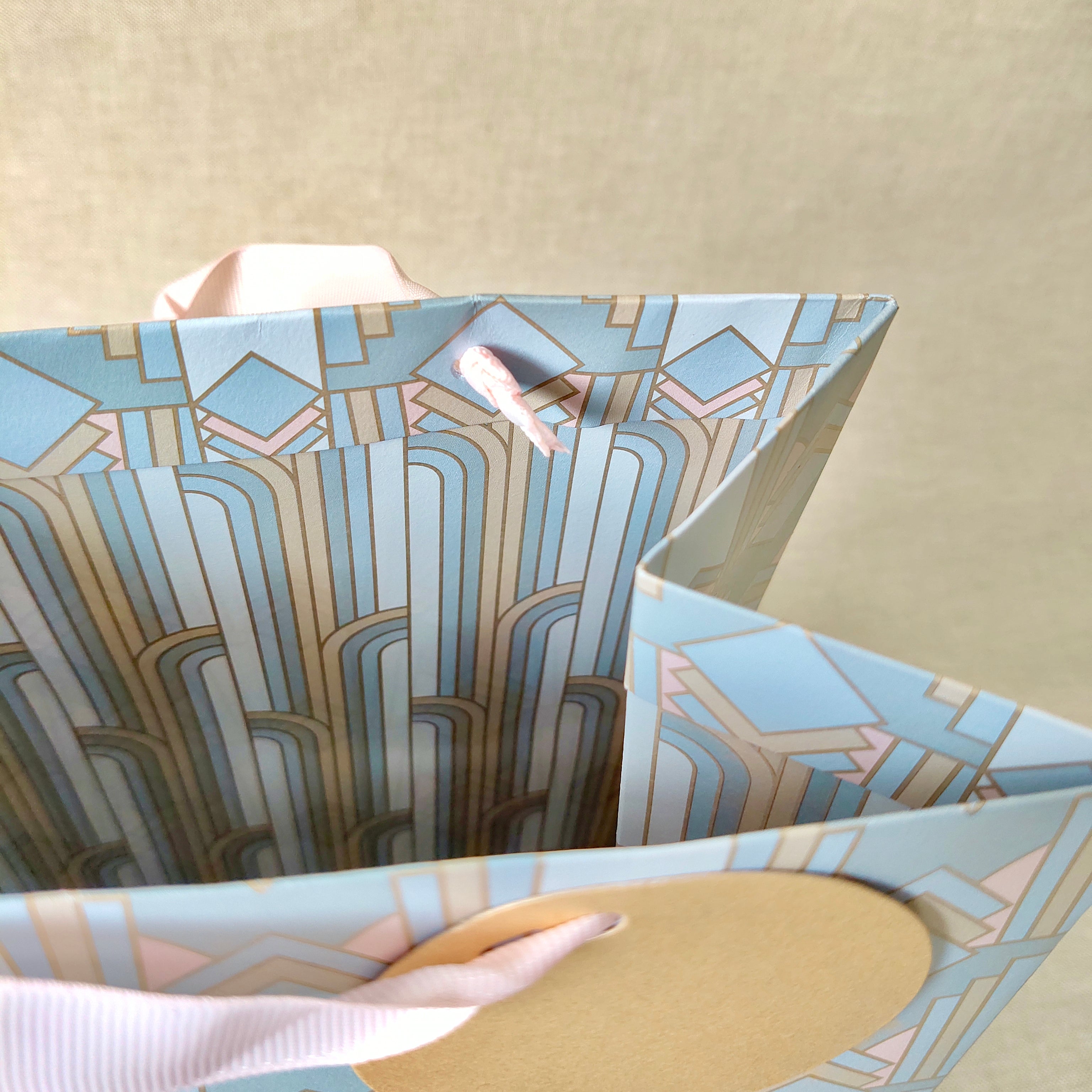 Gilded Era Blue Medium Bags