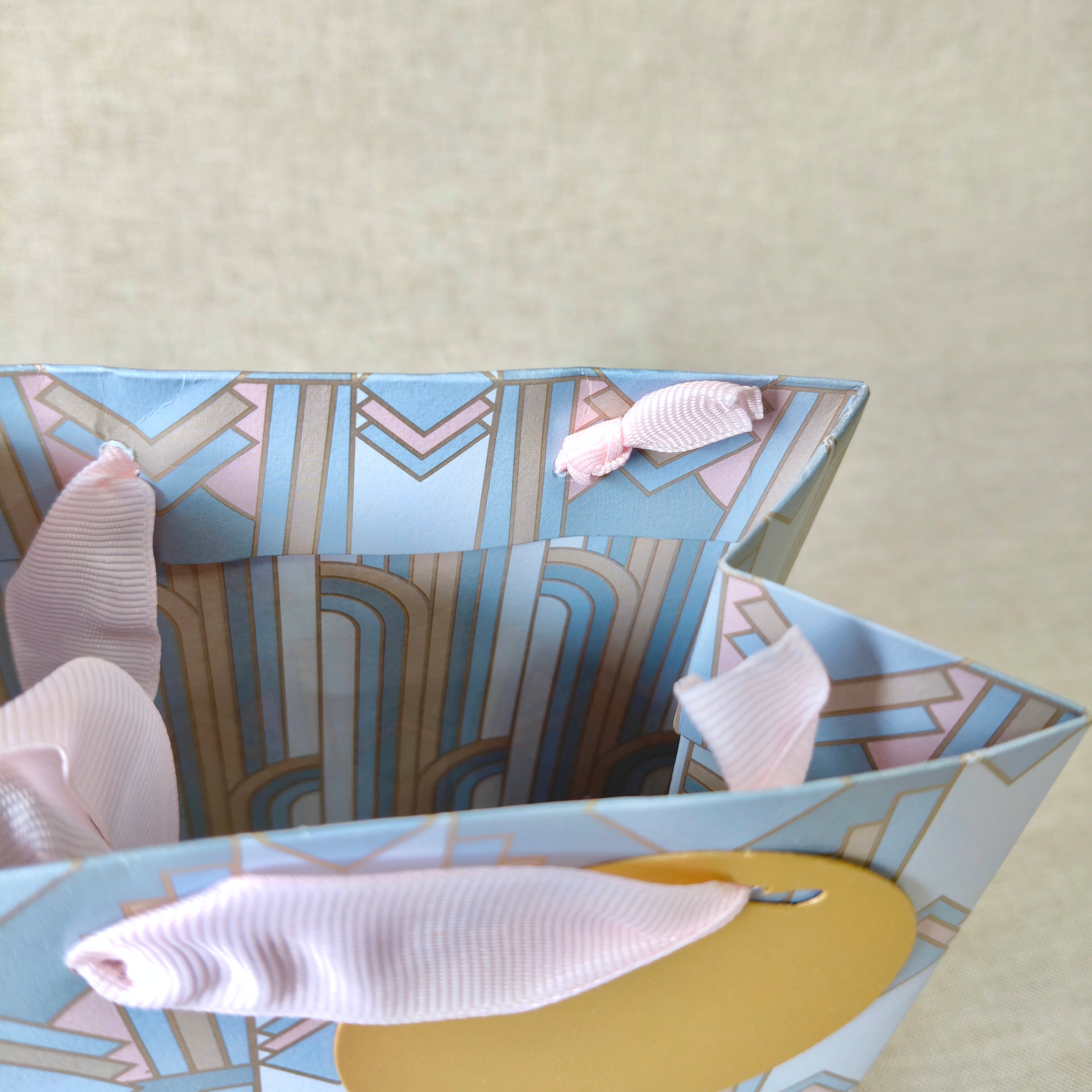 Gilded Era Blue Small Bags with Tissues