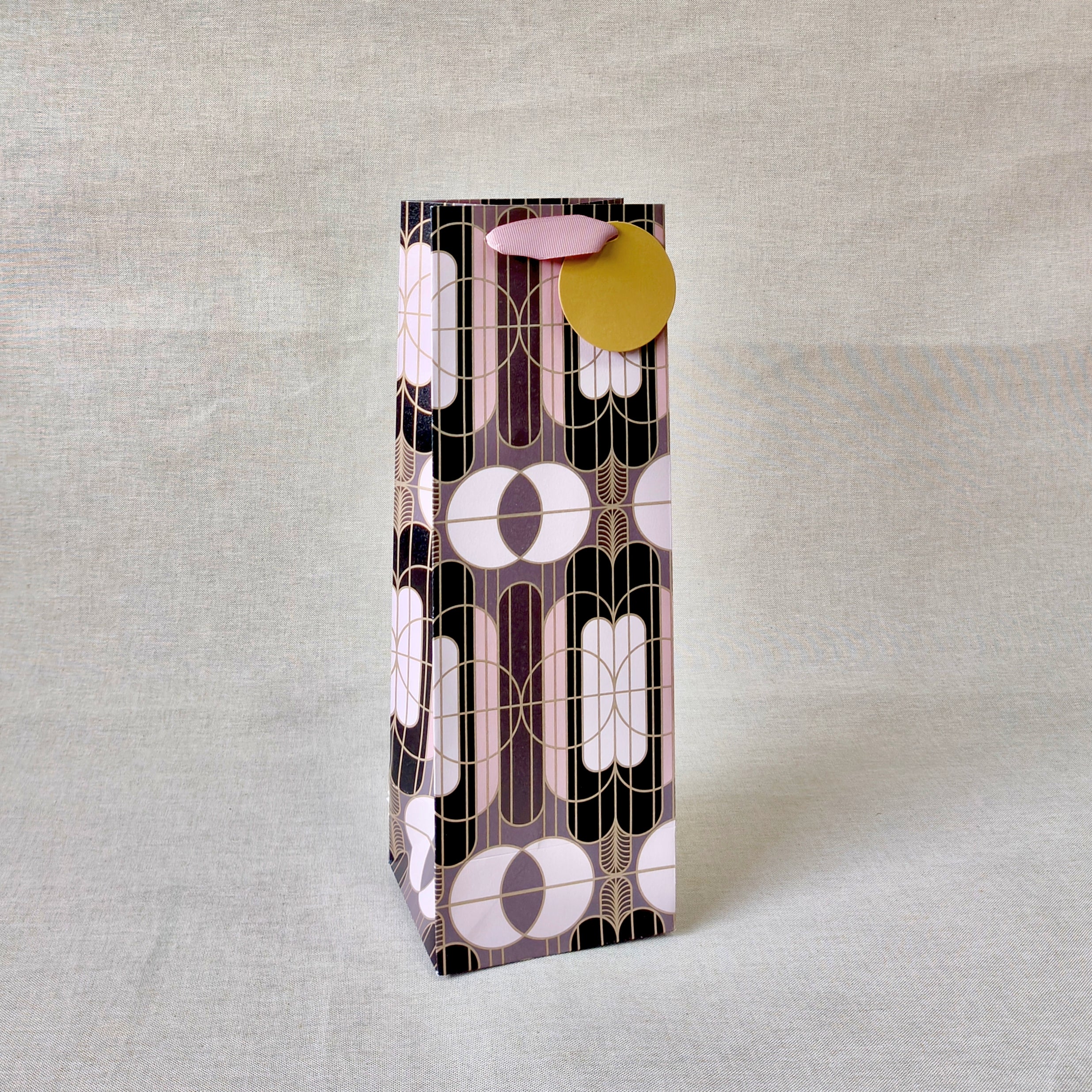 Gilded Era Rose Bottle Bags with Tissues