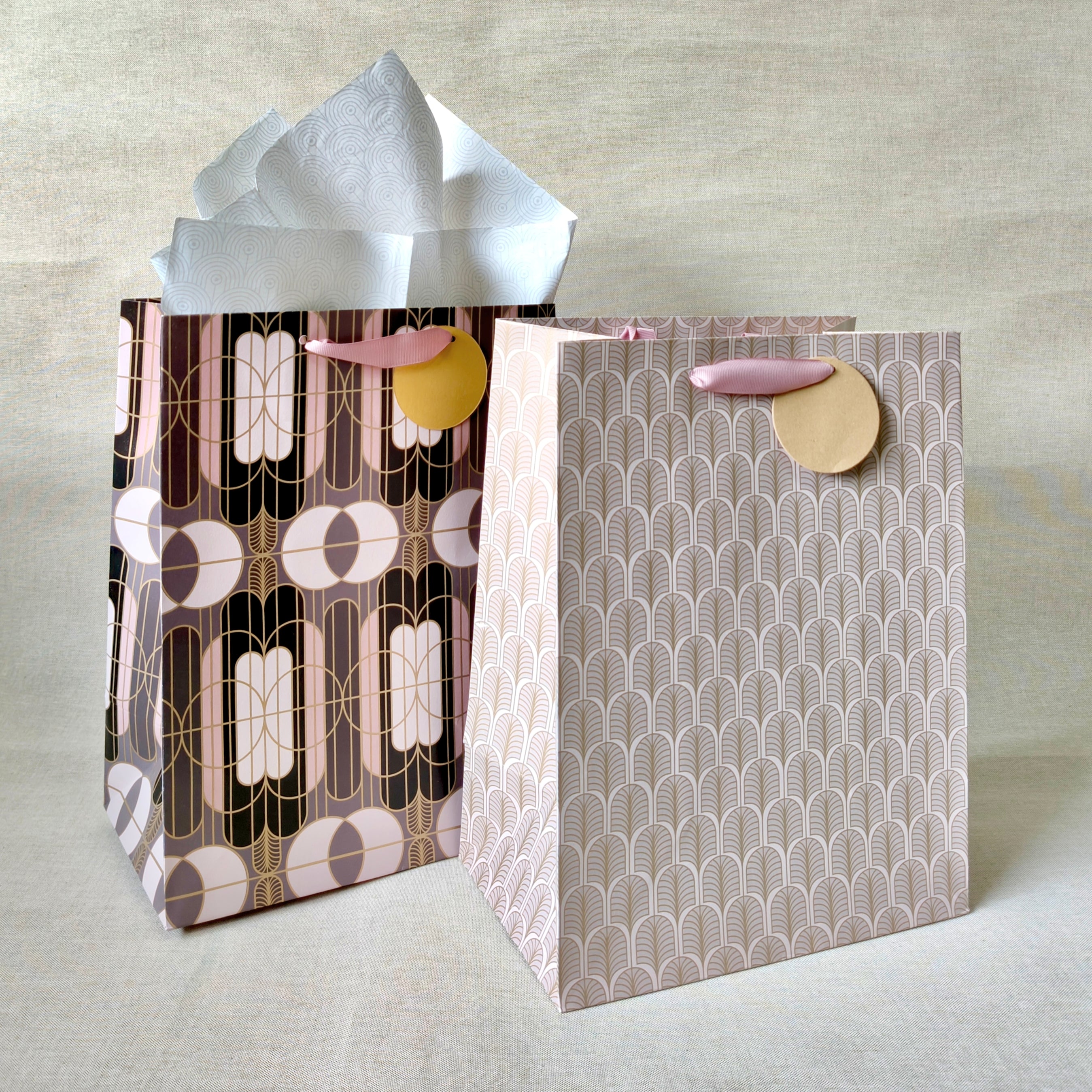 Gilded Era Rose Large Bags with Tissues