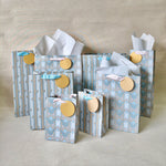 Gilded Era Blue Medium Bags with Tissues