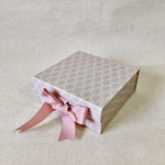 Gilded Era Fountain Collapsible Box with Ribbon