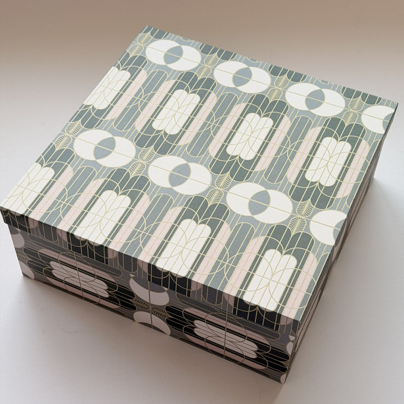 Gilded Era Rose Large Square Gift Box