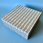Gilded Stripes Large Square Gift Box