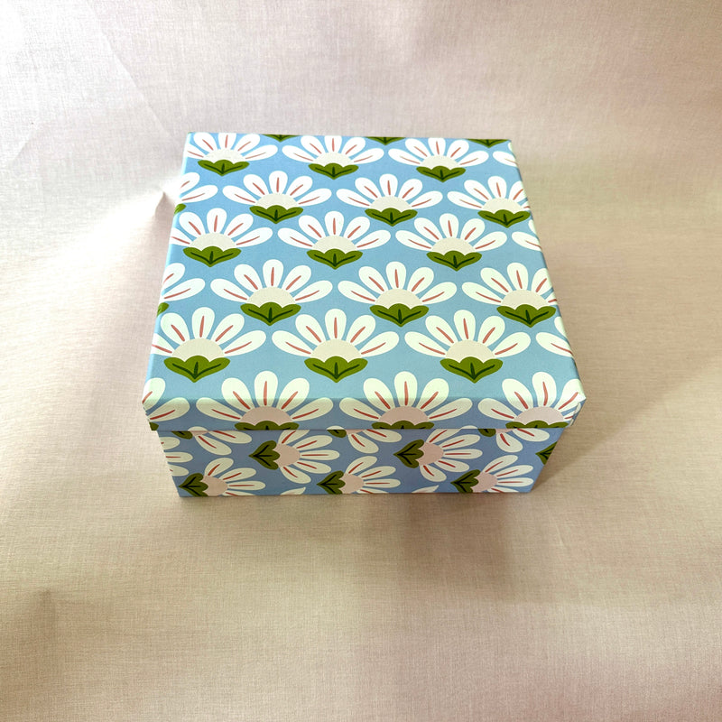 Hearts Blue Small Gift Box