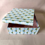 Hearts Blue Large Sqaure Gift Box