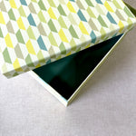 Daffodils Geometric Set of 3 Square Gift Boxes