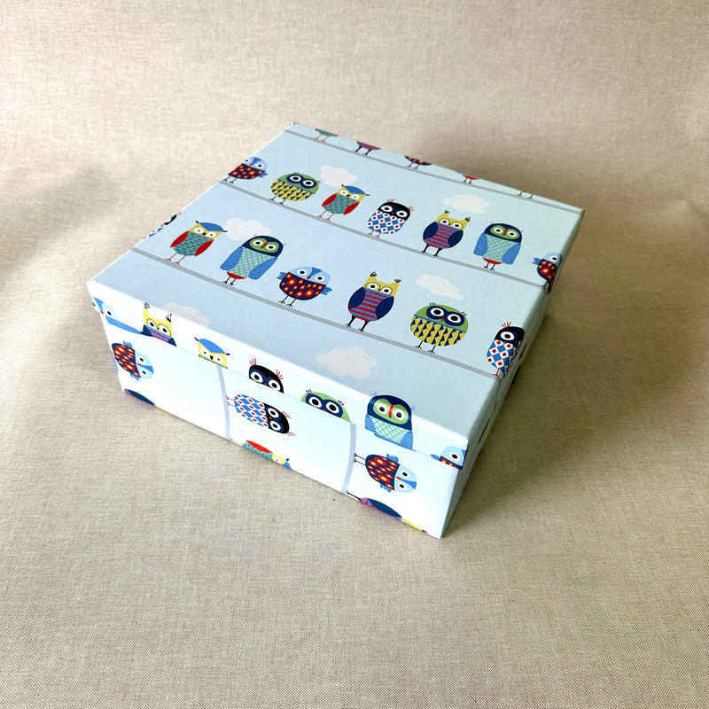 Owl Medium Square Gift Box