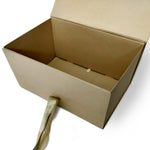 Ivory Jumbo Collapsible Box WITH RIBBON