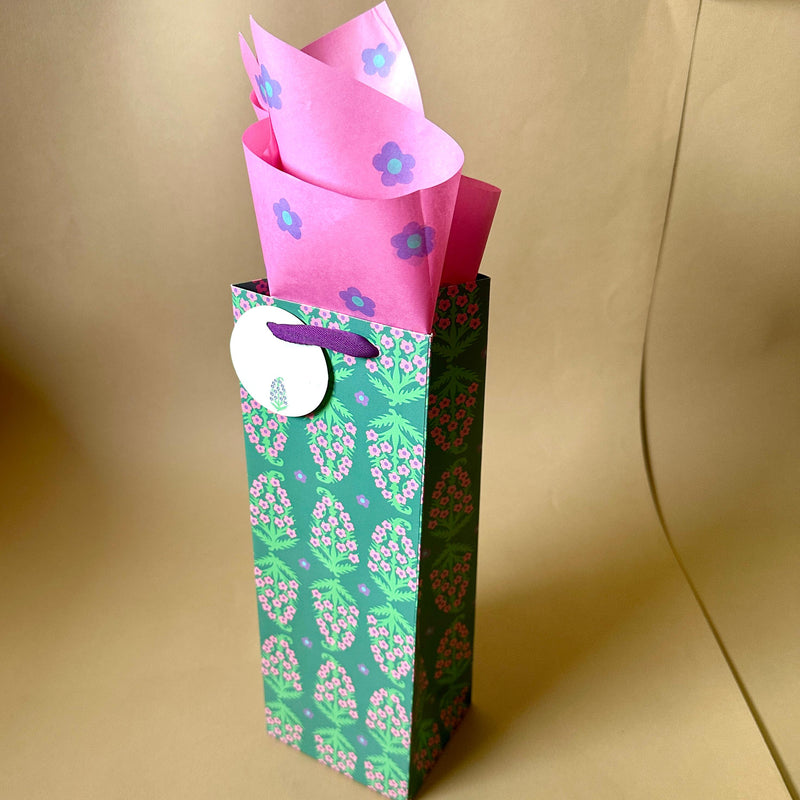 Paisley Bottle Bags with Tissues