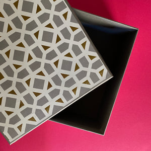 Noura Gold Chowki Square Large Gift Box