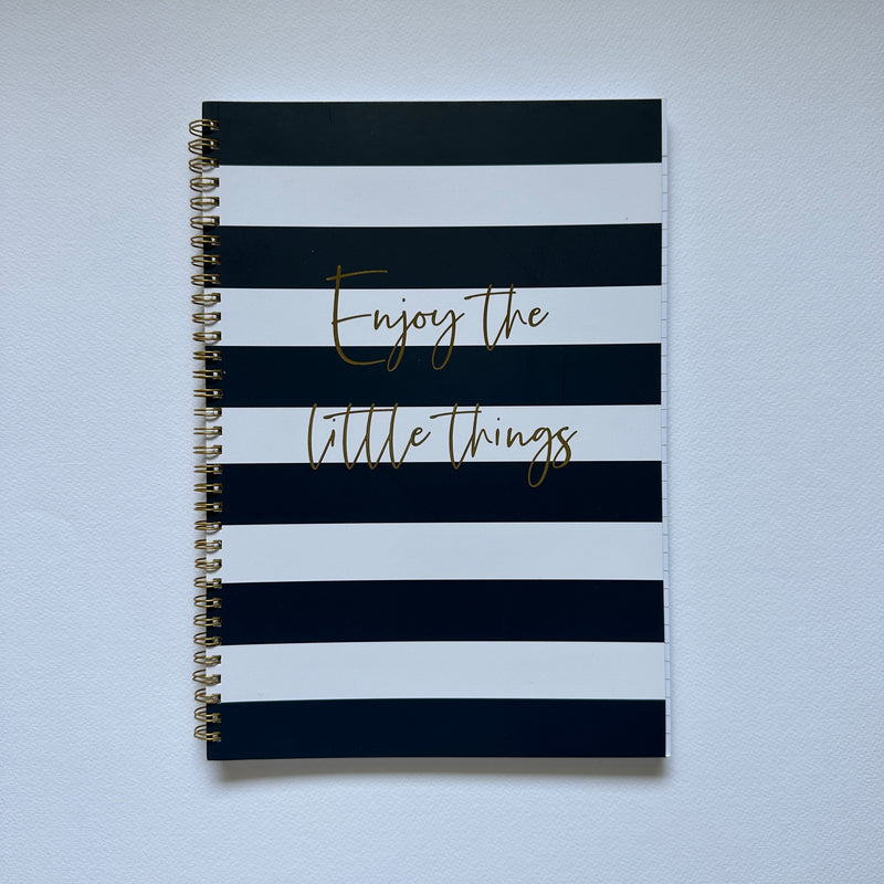 Enjoy the Little Things Striped Workbook
